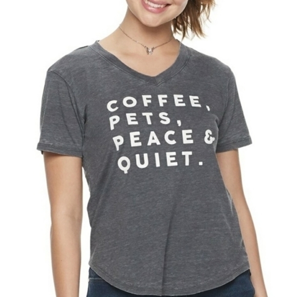 COFFEE PETS PEACE AND QUIET TOP‎